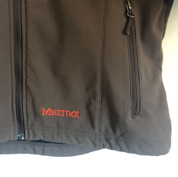 marmot | brown windstopper jacket medium - Picture 4 of 7
